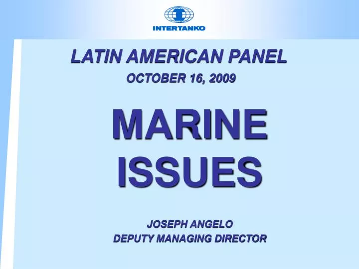 latin american panel october 16 2009