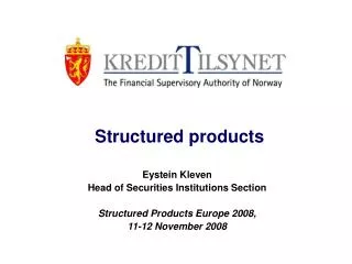 Structured products