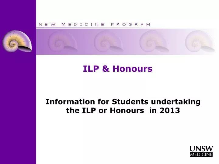 ilp honours