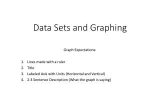 Data Sets and Graphing
