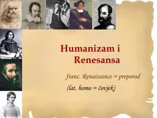 humanizam i renesansa