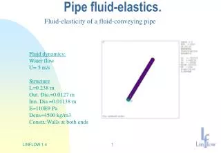 Pipe fluid-elastics.