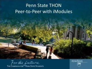 Penn State THON Peer-to-Peer with iModules