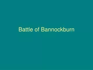 Battle of Bannockburn