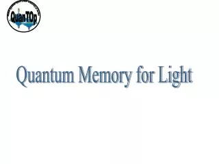 Quantum Memory for Light