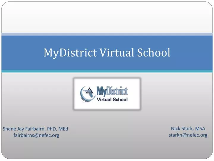 mydistrict virtual school