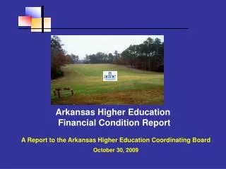 Arkansas Higher Education Financial Condition Report