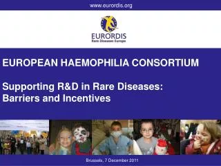 EUROPEAN HAEMOPHILIA CONSORTIUM Supporting R&amp;D in Rare Diseases: Barriers and Incentives