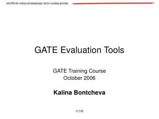 GATE Evaluation Tools