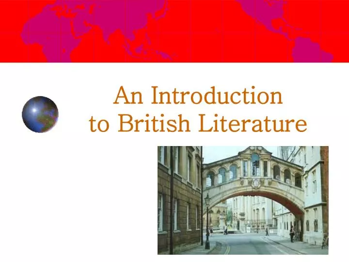 an introduction to british literature