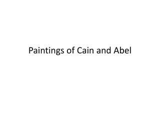 Paintings of Cain and Abel