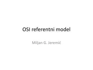 osi referentni model