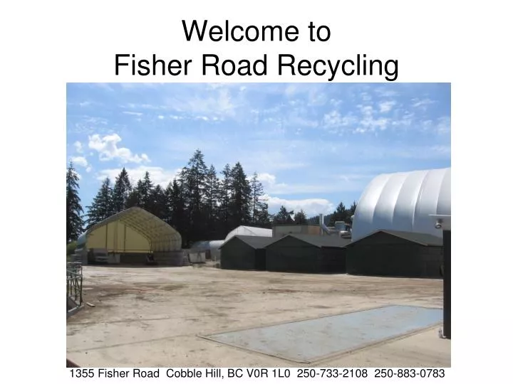 welcome to fisher road recycling