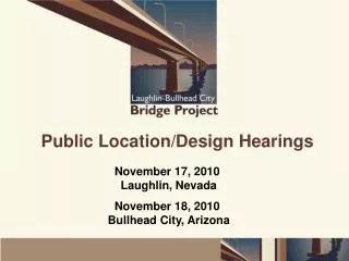 Public Location/Design Hearings