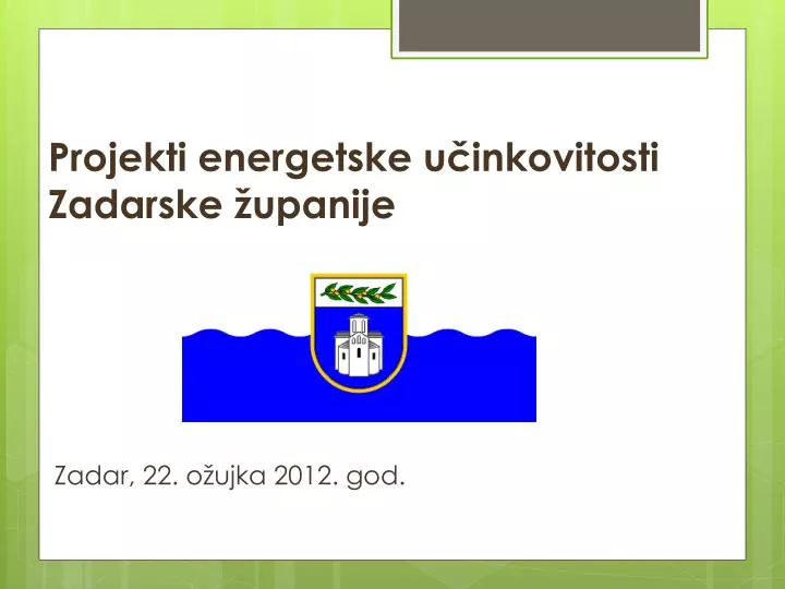 projekti energetske u inkovitosti zadarske upanije