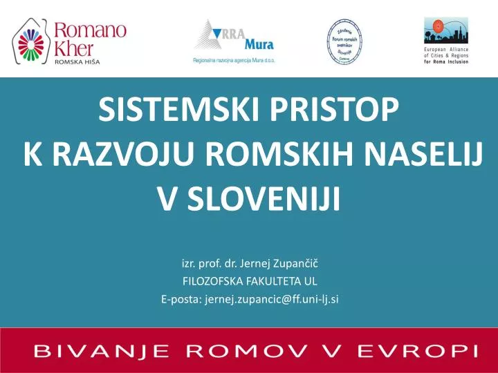 sistemski pristop k razvoju romskih naselij v sloveniji