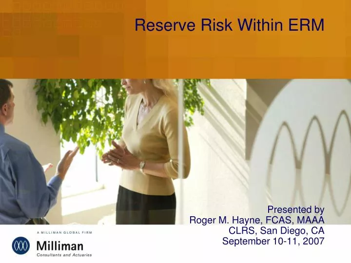 reserve risk within erm