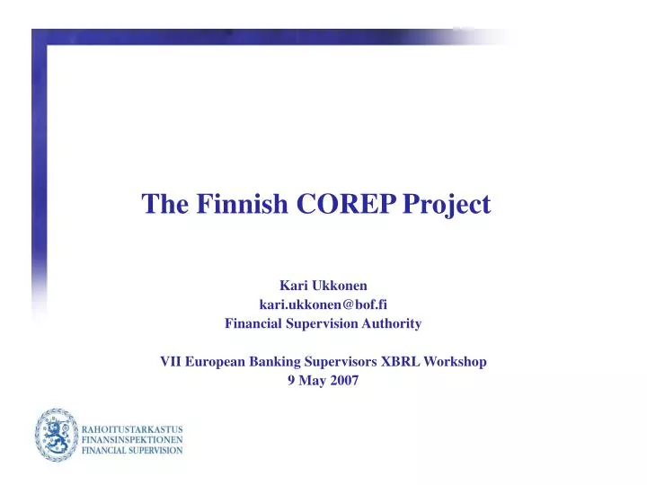 the finnish corep project