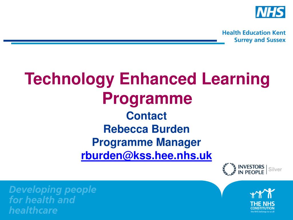 PPT - Technology Enhanced Learning Programme PowerPoint Presentation ...