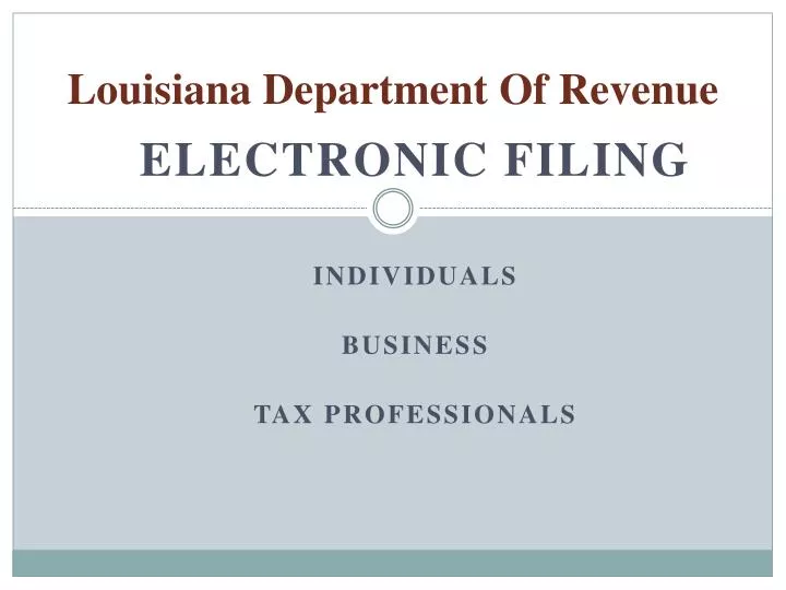 louisiana department of revenue