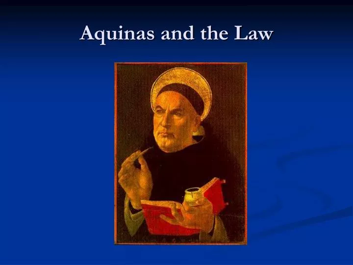 aquinas and the law