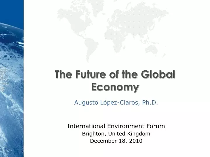 the future of the global economy