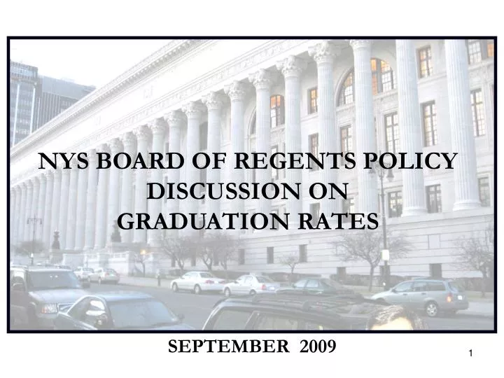 nys board of regents policy discussion on graduation rates