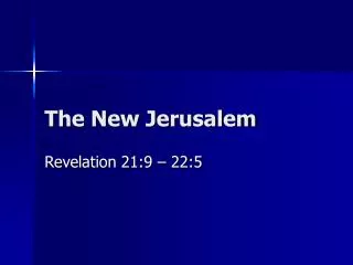 the new jerusalem