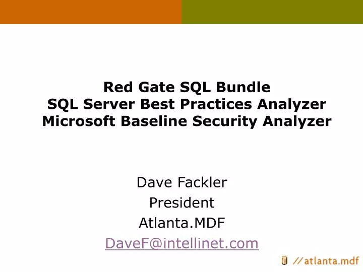 red gate sql bundle sql server best practices analyzer microsoft baseline security analyzer