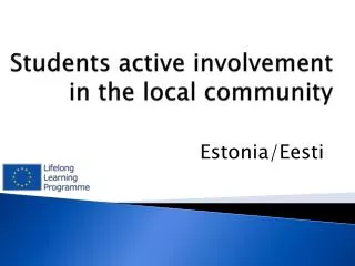 Students active involvement in the local community