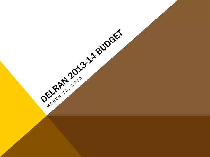 delran 2013 14 budget