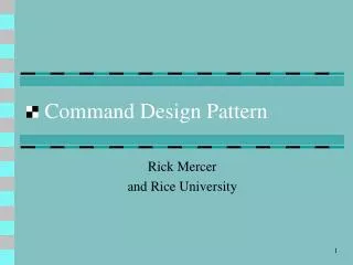 Command Design Pattern