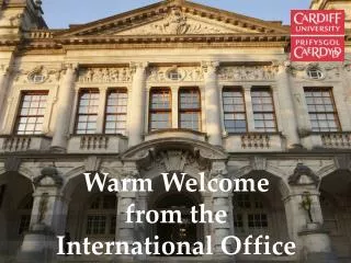 Warm Welcome from the International Office