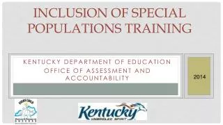Inclusion of Special Populations Training