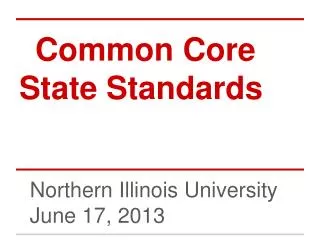 common core state standards