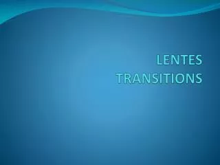 lentes transitions