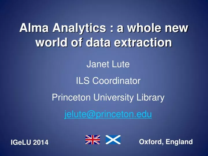 alma analytics a whole new world of data extraction