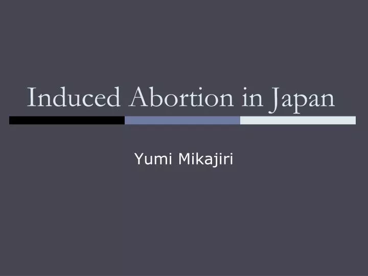 induced abortion in japan