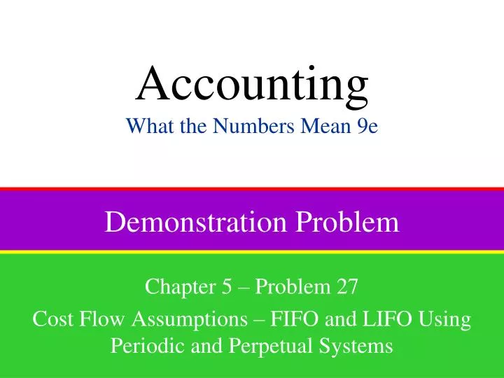 demonstration problem