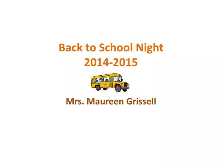 back to school night 2014 2015