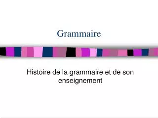 grammaire