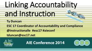 Linking Accountability and Instruction