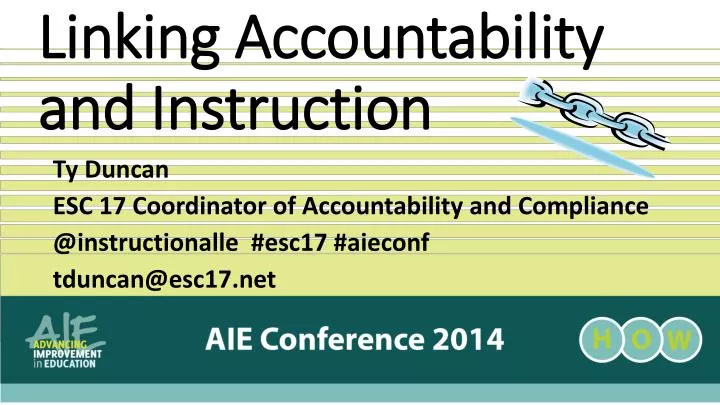 linking accountability and instruction