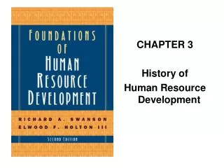 CHAPTER 3 History of Human Resource Development