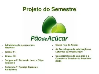 projeto do semestre