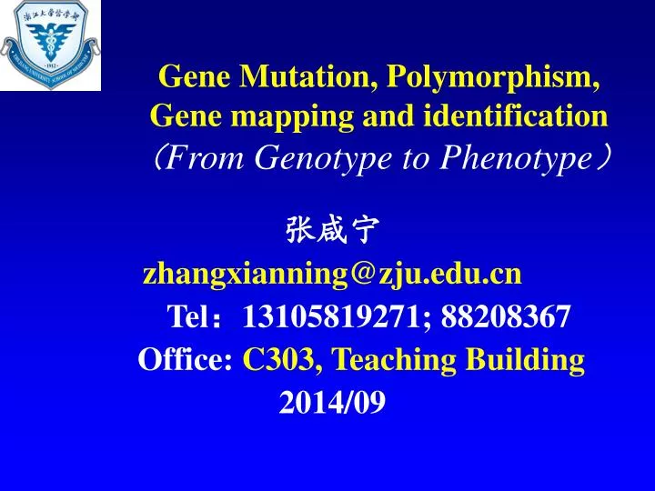 gene mutation polymorphism gene mapping and identification from genotype to phenotype