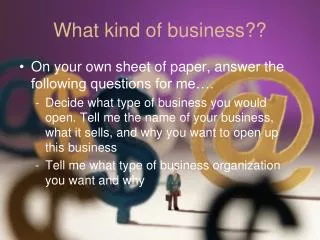 what kind of business