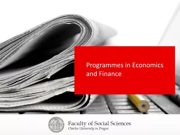 programmes in economics and finance