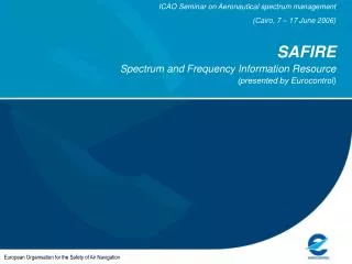 European Organisation for the Safety of Air Navigation