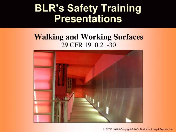 blr s safety training presentations